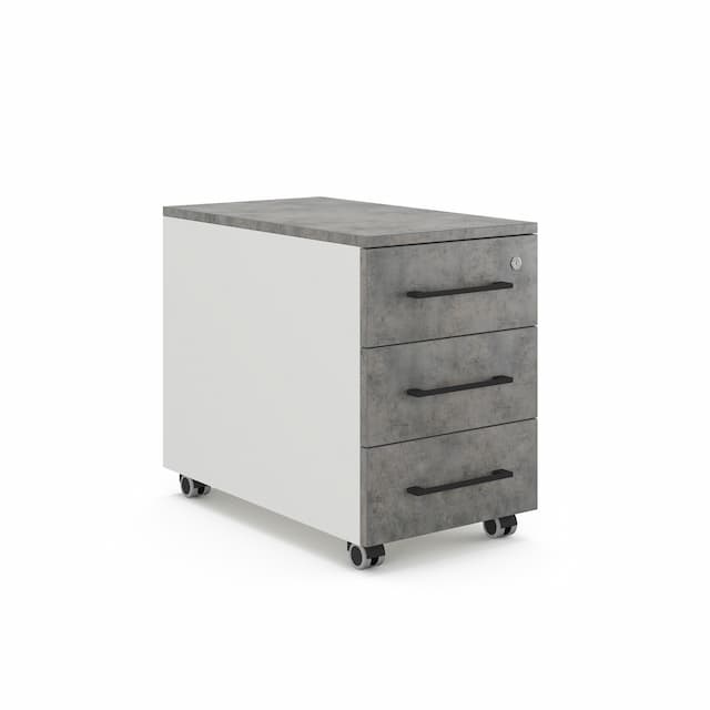 Тумба мобильная Kobor TМ3-40/50 white/chicago