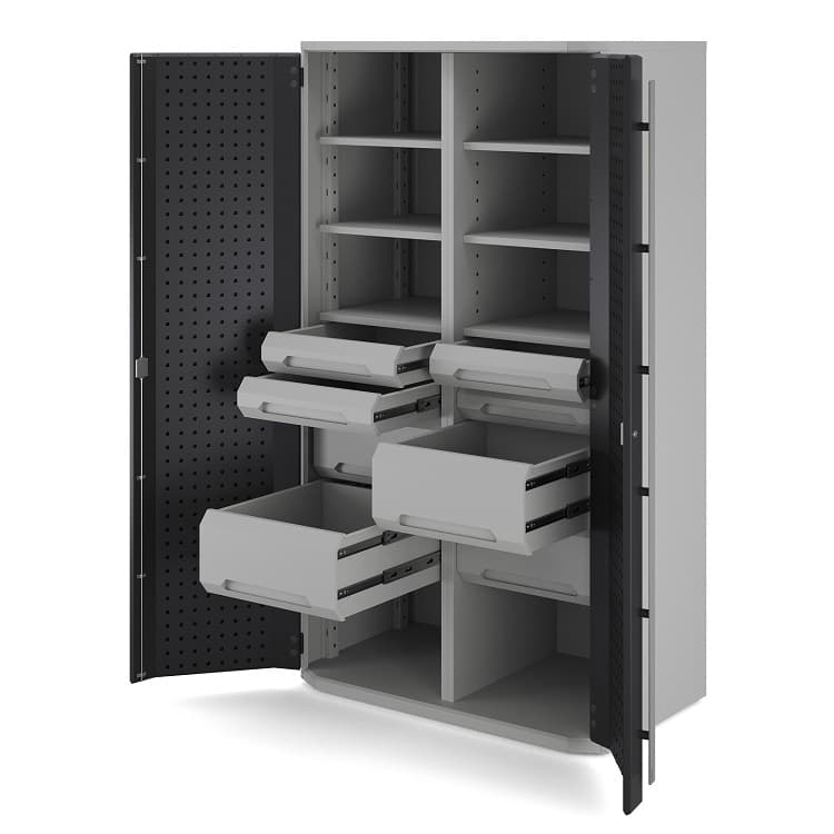 Шкаф металлический 2х дверный Kobor Expert MC/3-100/60 6S.44B