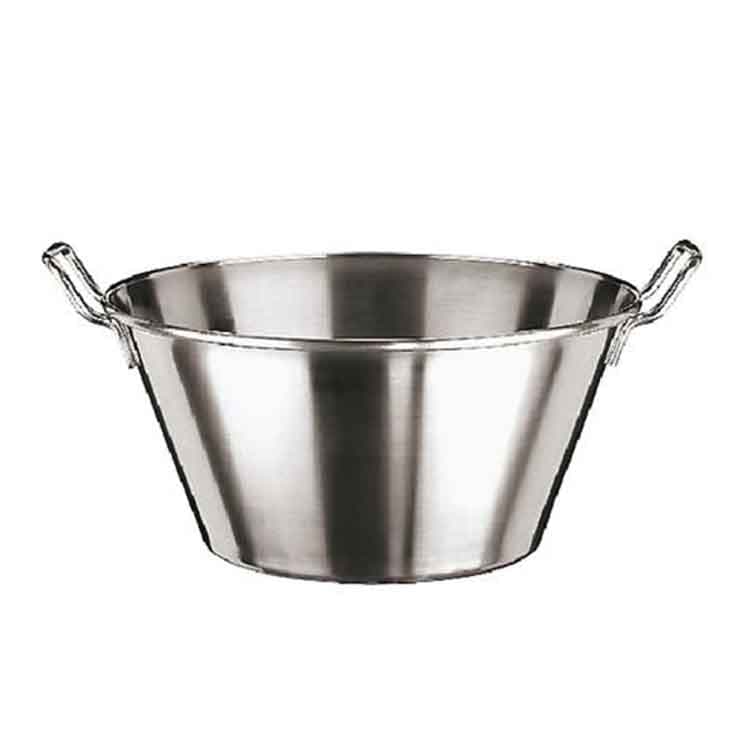 Миска коническая 32,5л d50см h24см, с ручками, нерж.сталь Paderno 11955-50
