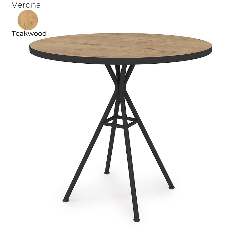 Стол обеденный круглый Алсав 21Verona.008.R Teakwood