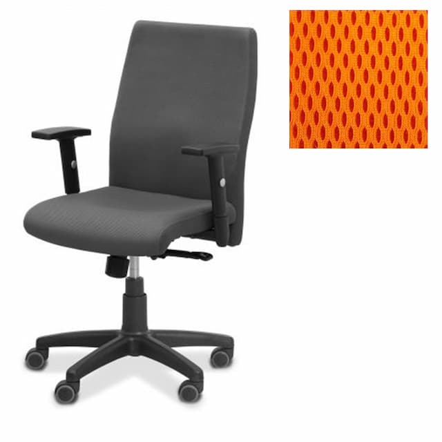 Офисное кресло для персонала Юнитекс Like+ ткань TW оранжевая