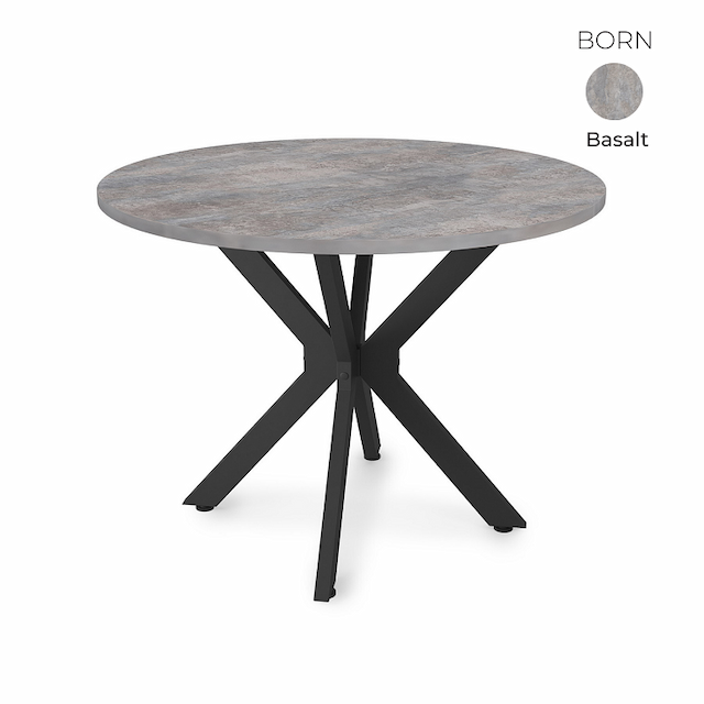 Стол обеденный круглый Алсав 21BORN-R.1000 Basalt