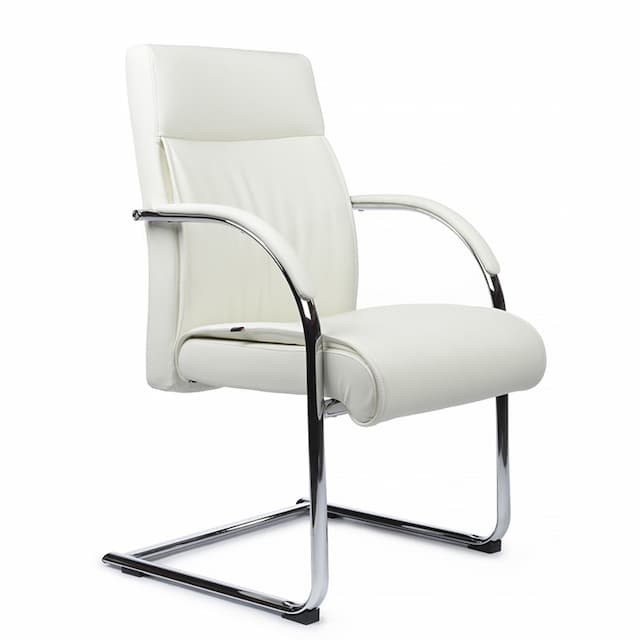 Кресло RV DESIGN Gaston-SF 9364 Белый (1A 6207) натуральная кожа