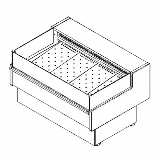 Витрина холодильная Полюс BAVARIA 2 GC110 SP 1,5-2 без боковин (ВХСл-1,5 Carboma GC110)