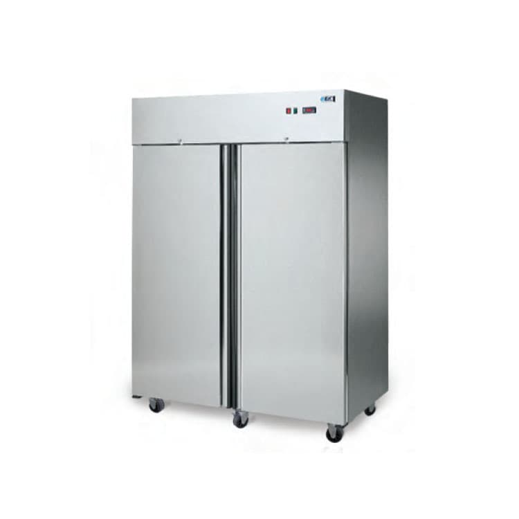 Шкаф холодильный ISA GE EVO 1400 A RV TN 2P GLASS SS+SS QE