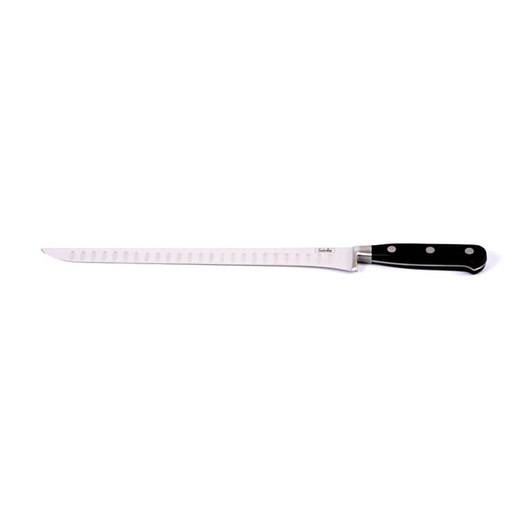 Нож для нарезки ветчины Gastrotop 2.5 мм XF-POM 115 Канавка, 290мм