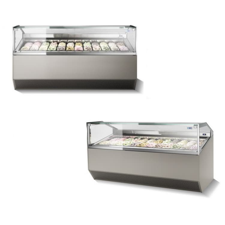 Витрина для мороженого ISA Supercapri H135 170 RAL7022