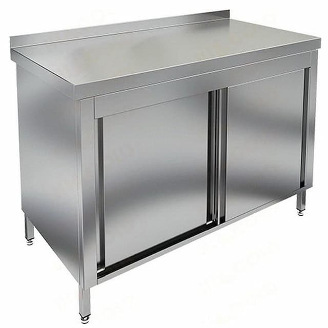 Стол производственный пристенный купе HICOLD НСЗК-12/6Б