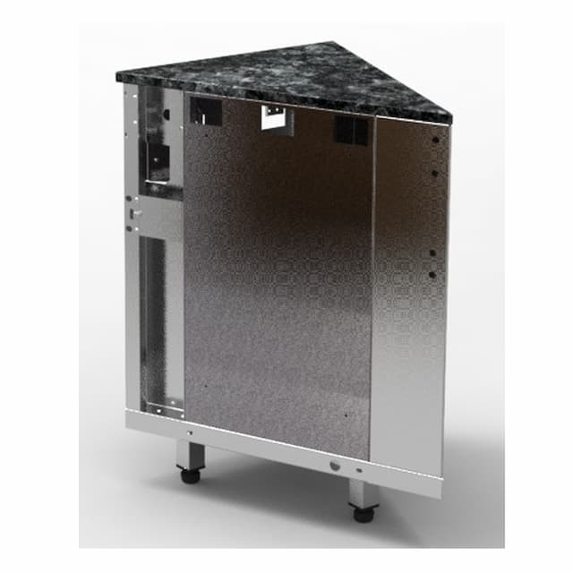 Прилавок нейтральный внешний угловой 45 градусов линии раздачи Capital Челябторгтехника RU10AS45 Capital