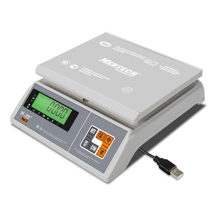 Фасовочные настольные весы MERTECH M-ER 326 AFU-32.1 "Post II" LCD USB-COM